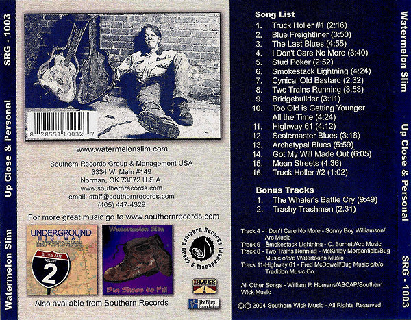 Watermelon Slim : Up Close &amp; Personal (CD, Album)