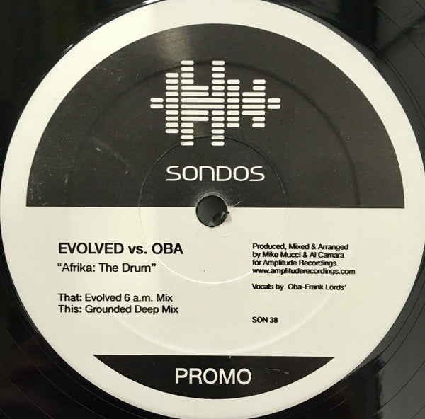 Evolved vs. Oba Frank Lords : Afrika: The Drum (12", Promo)