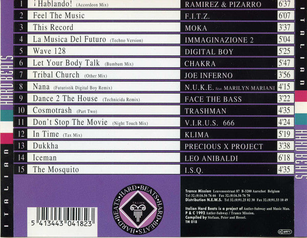 Various : Italian Hard Beats (CD, Comp)